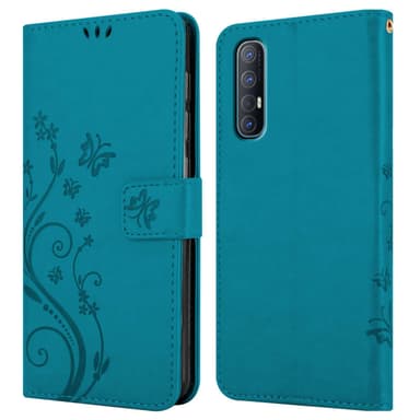 Oppo FIND X2 NEO Plånboksfodral Skal (Blå)