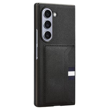 SKALO Samsung Z Fold6 PU-Läder Korthållare Skal - Svart