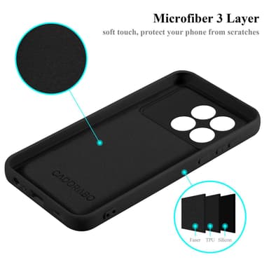 Xiaomi Poco X6 Pro Skal Fodral Case (Svart)