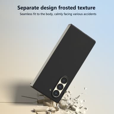SKALO Samsung Z Fold6 Ultratunn Skin-touch Fold Skal - Svart