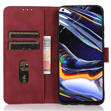 SKALO OnePlus Nord CE4 Lite 5G KHAZNEH Plånboksfodral i PU-Läder - Röd