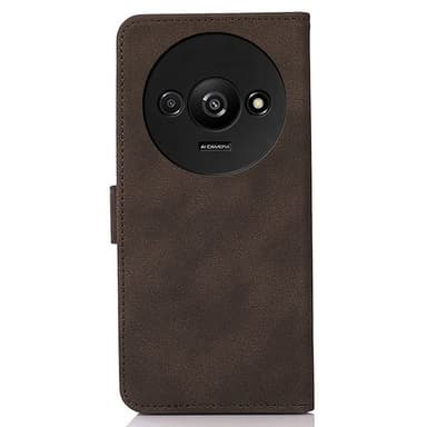 SKALO Xiaomi Redmi A3 KHAZNEH Plånboksfodral i PU-Läder - Brun