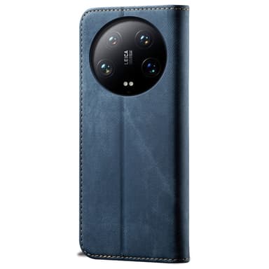 SKALO Xiaomi 14 Ultra 5G Jeans Plånboksfodral - Blå
