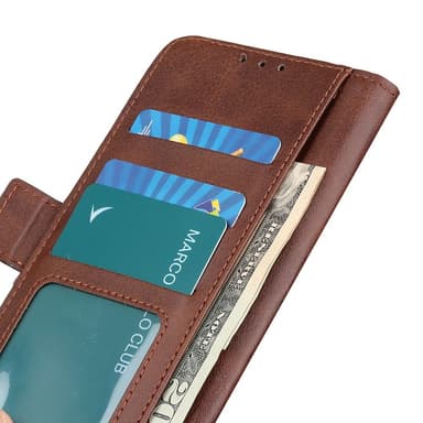 SKALO OnePlus Nord CE4 Lite 5G Premium Cut Plånboksfodral - Brun