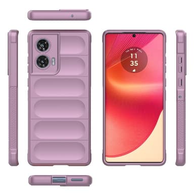 SKALO Motorola Edge 50 Fusion Rugged Bumpers TPU-Skal - Lila