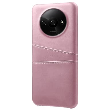 SKALO Xiaomi Redmi A3 PU Läder Skal med Korthållare/Plånbok - Roséguld