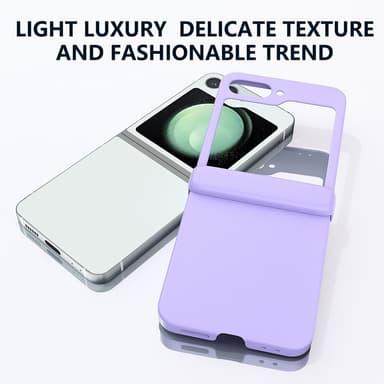 SKALO Samsung Z Flip6 Ultratunn Skin-touch Fold Skal - Lila