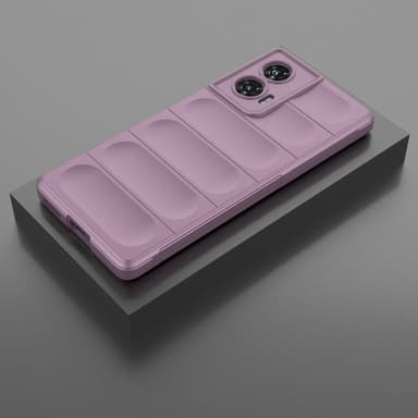 SKALO Motorola Edge 50 Fusion Rugged Bumpers TPU-Skal - Lila