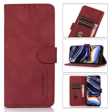 SKALO Xiaomi 14 Ultra 5G KHAZNEH Plånboksfodral i PU-Läder - Röd