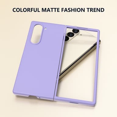 SKALO Samsung Z Fold6 Ultratunn Skin-touch Fold Skal - Lila