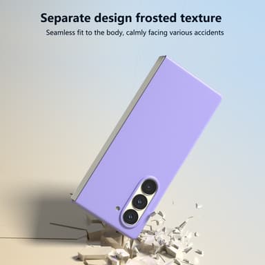 SKALO Samsung Z Fold6 Ultratunn Skin-touch Fold Skal - Lila