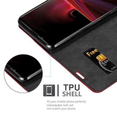 Sony Xperia 1 III Skal Fodral Case (Röd)