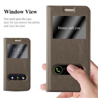 Samsung Galaxy S7 Plånboksfodral Skal (Brun)