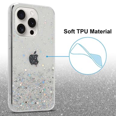 iPhone 15 PRO Skal Fodral Case (Genomskinlig)