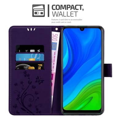Huawei P SMART 2020 Plånboksfodral Skal (Lila)