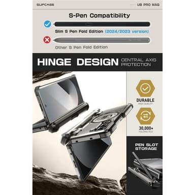 SUPCASE UB Pro Mag fodral Samsung Galaxy Z Fold 6 - Svart
