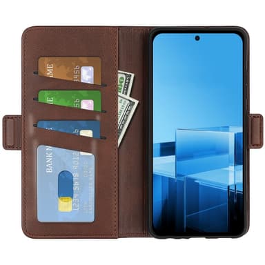 SKALO Asus Zenfone 11 Ultra 5G Premium Plånboksfodral - Brun
