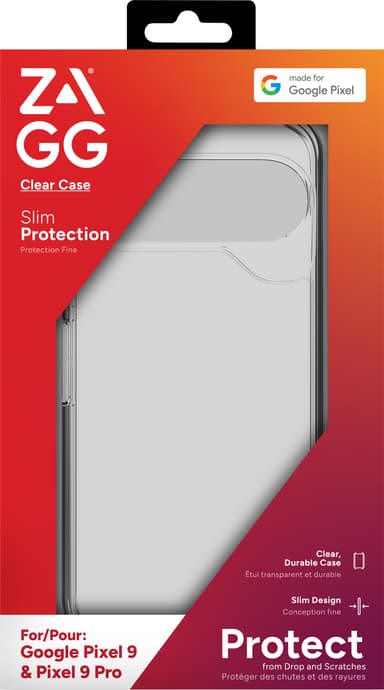 Zagg Google Pixel 9/9 Pro genomskinligt fodral