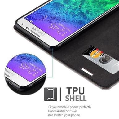 Samsung Galaxy ALPHA Skal Fodral Case (Brun)