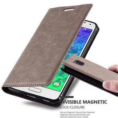 Samsung Galaxy ALPHA Skal Fodral Case (Brun)