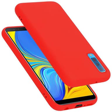 Samsung Galaxy A7 2018 Skal Fodral Case (Röd)