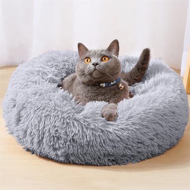 Hundbädd Kattbäddskudde Hund Katt Soffa 80cm (ljusgrå)