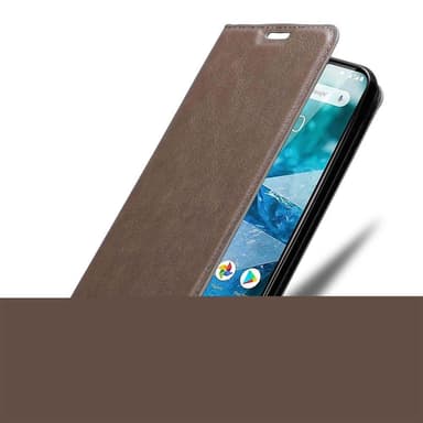 Skal Nokia 7.1 Plånboksfodral (Brun)
