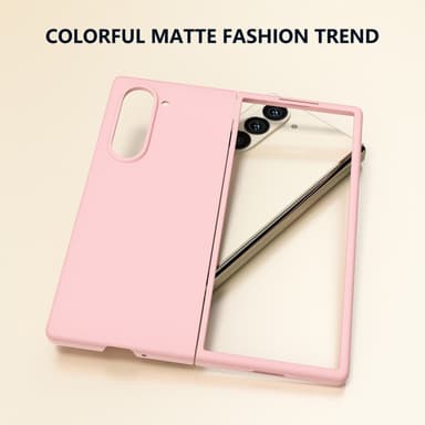 SKALO Samsung Z Fold6 Ultratunn Skin-touch Fold Skal - Rosa