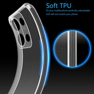 Redmi Note 13 Pro 4G Skal Fodral Case (Genomskinlig)