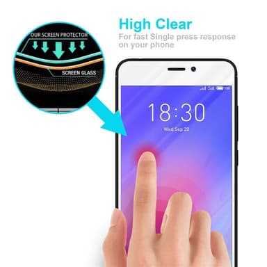 MEIZU M6 Skyddsglas Skyddsfilm Skärmskydd