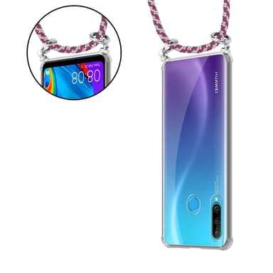 Skal Huawei P30 LITE Fodral Kedja (Röd)