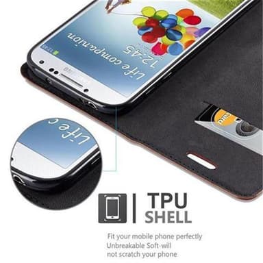 Skal Samsung Galaxy S4 Plånboksfodral (Brun)