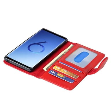 Samsung Galaxy S9 Plånboksfodral Skal (Röd)