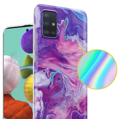 Samsung Galaxy A51 4G / M40s Plånboksfodral Skal (Lila)