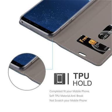 Samsung Galaxy S8 Plånboksfodral Skal (Blå)