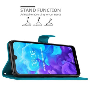 Huawei Y6 PRO 2019 Plånboksfodral Skal (Blå)