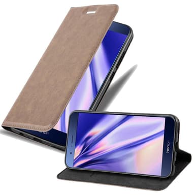 Skal Honor 8 PRO Plånboksfodral (Brun)