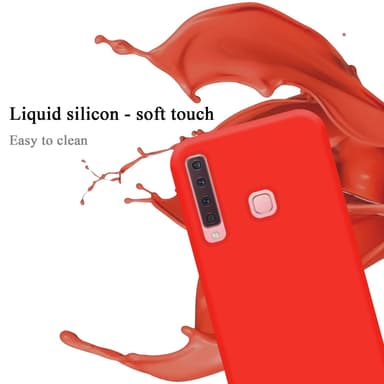 Samsung Galaxy A9 2018 Skal Fodral Case (Röd)