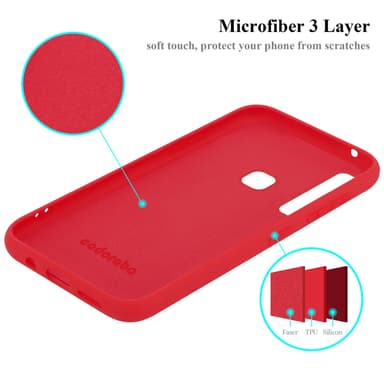 Samsung Galaxy A9 2018 Skal Fodral Case (Röd)