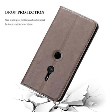 Skal Sony Xperia XZ3 Plånboksfodral (Brun)