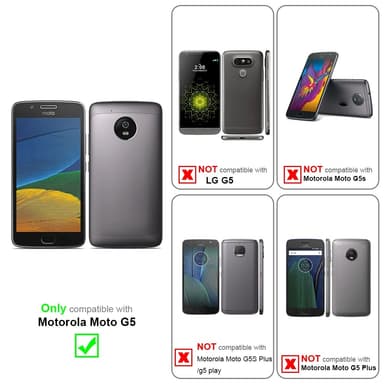 Skal Motorola MOTO G5 Fodral Case (Blå)
