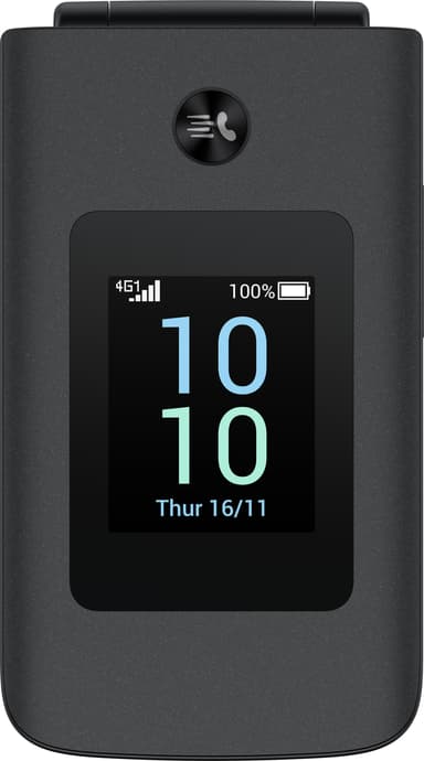 TCL Onetouch 4043 flipptelefon (grå)