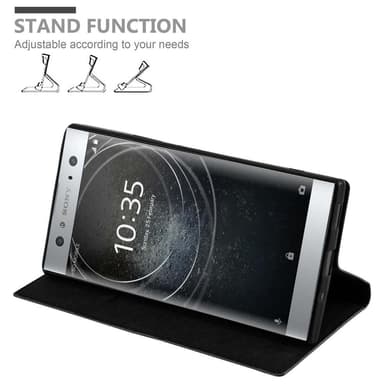 Skal Sony Xperia XA2 ULTRA Plånboksfodral (Svart)