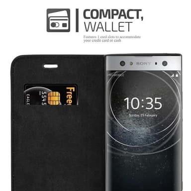 Skal Sony Xperia XA2 ULTRA Plånboksfodral (Svart)
