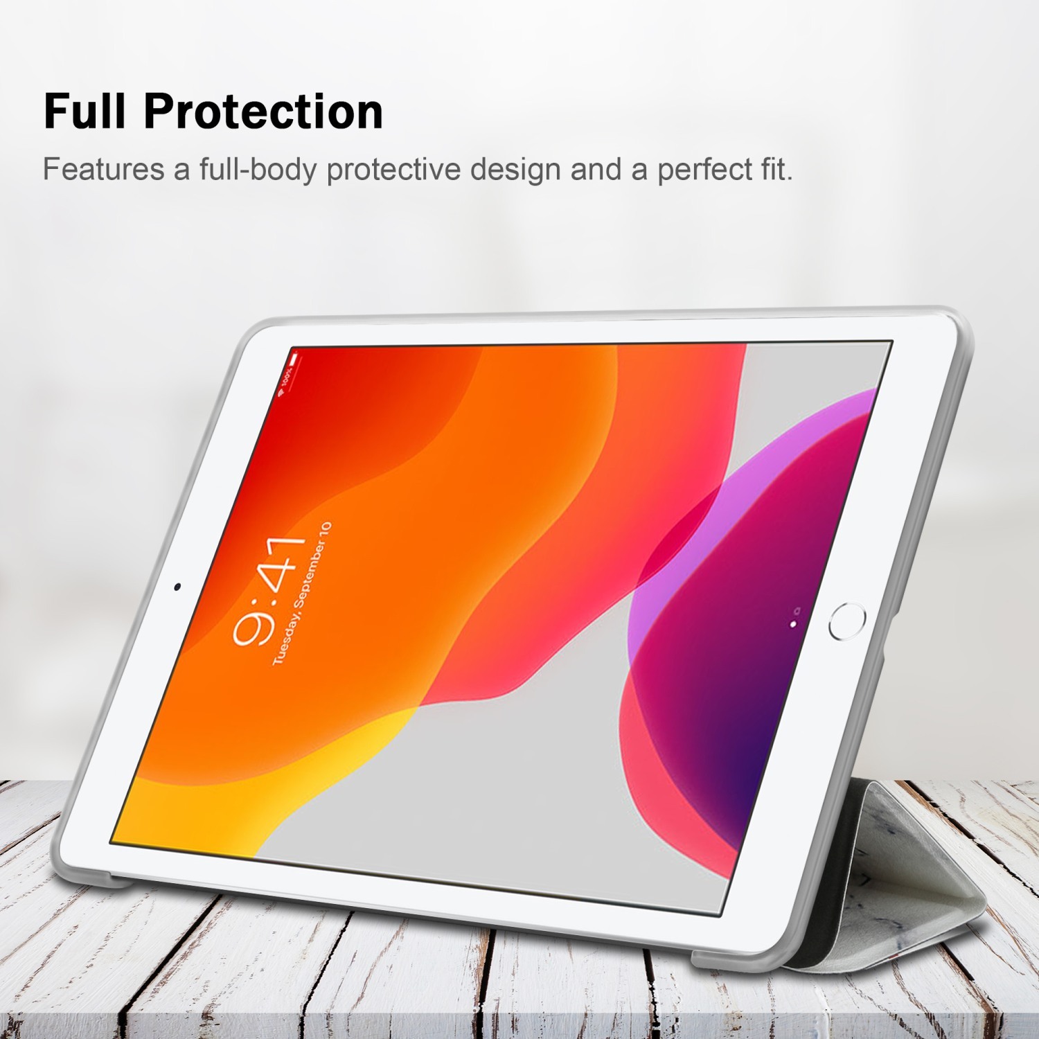 iPad PRO (10.5 Tull) Plånboksfodral Skal (Vit)