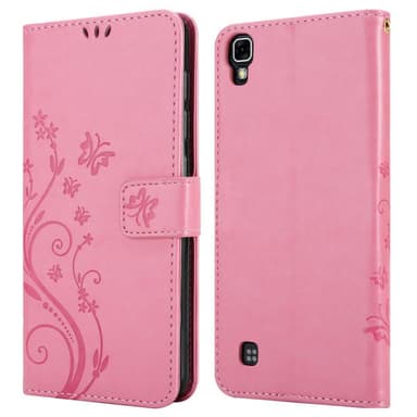 LG X POWER Plånboksfodral Skal (Rosa)