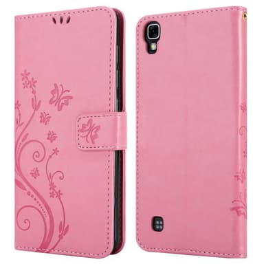 LG X POWER Plånboksfodral Skal (Rosa)