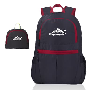 Vikbar Ryggsäck 36L Unisex Vattentät (svart)