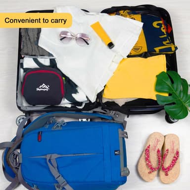 Vikbar Ryggsäck 36L Unisex Vattentät (svart)