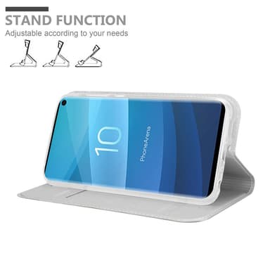 Skal Samsung Galaxy S10 4G Plånboksfodral (Silver)